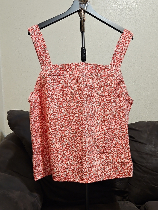 torrid Tops - torrid Red Floral Square-Neck Tank